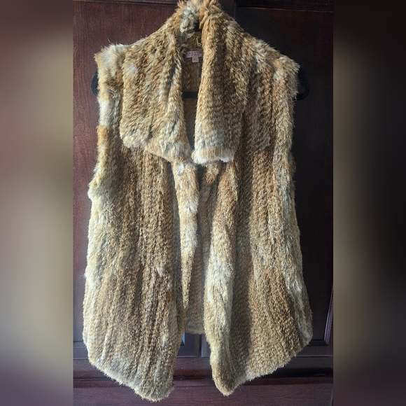 Calypso St. Barth Rabbit fur vest Size M - Picture 1 of 7